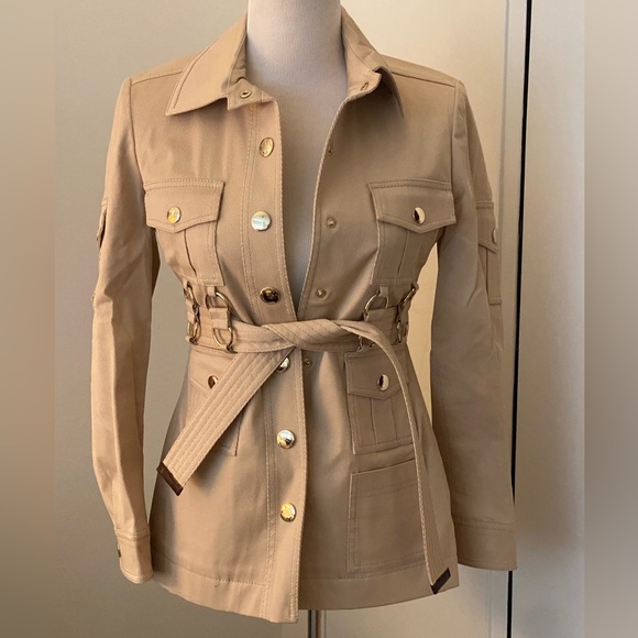 Authentic GUCCI Utility Tan Women’s Jacket - Size 40